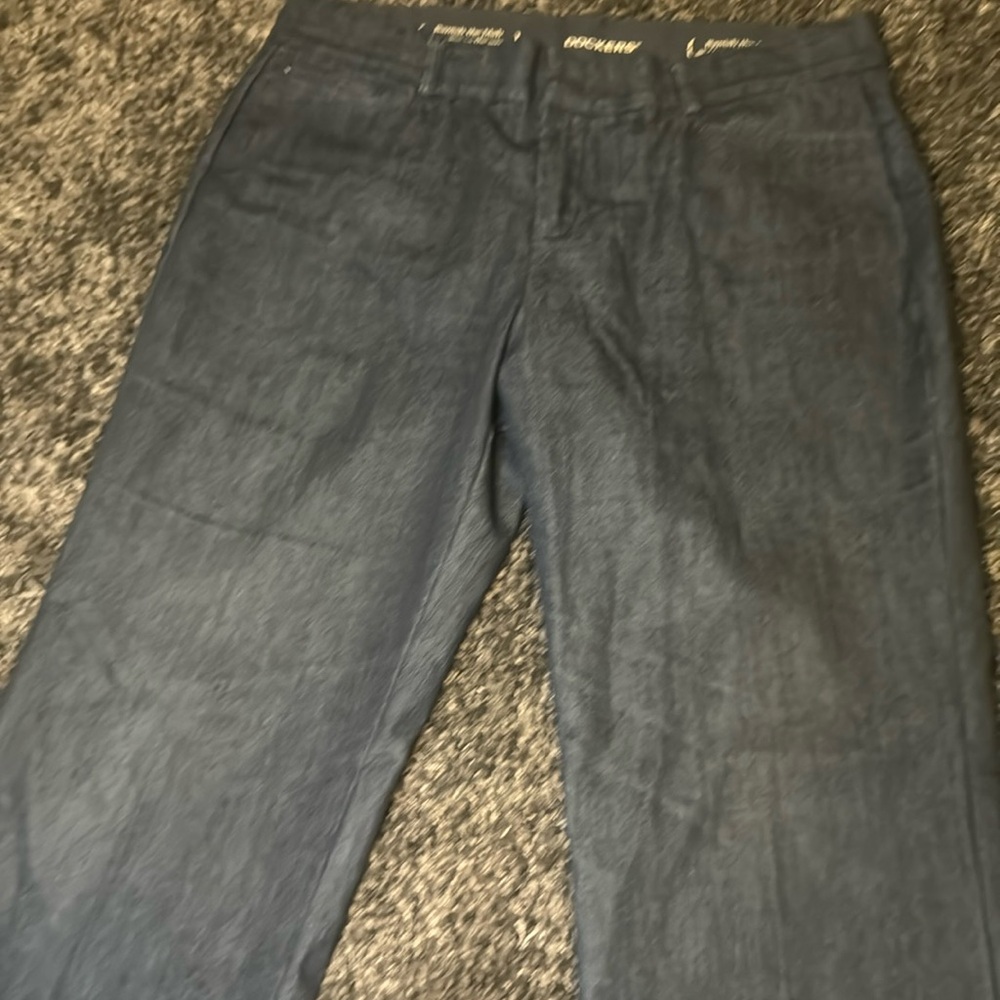 Dockers Elastic Waist Blue Denim Pants - Size 16P